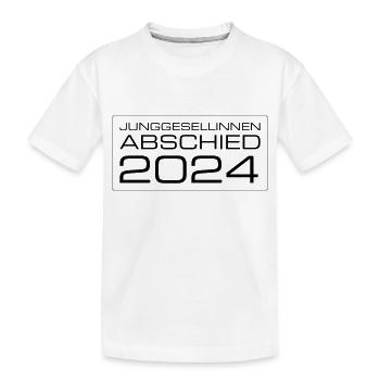 Junggesellinnen Abschied 2024 - Kinder Premium Bio T-Shirt - Weiß - Vorne
