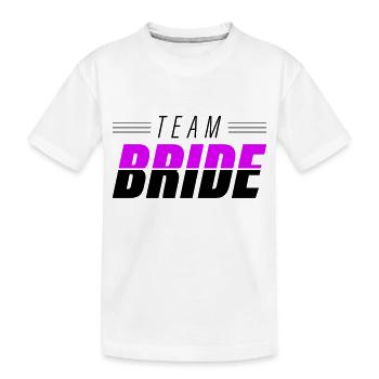 Devis de mariage de l’équipe de la mariée - T-shirt bio Premium Enfant - blanc - Devant
