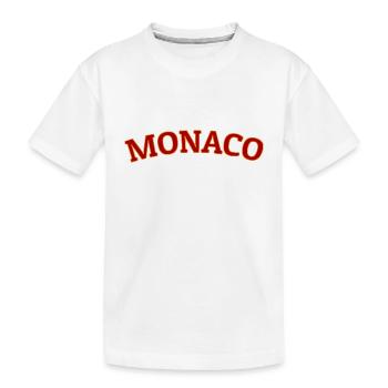Monaco - Monte Carlo - Côte d’Azur - T-shirt bio Premium Enfant - blanc - Devant