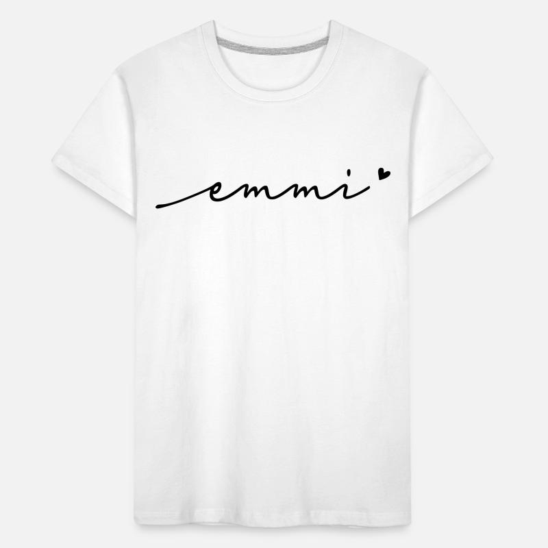 Emmi Cursive Name Kids' Premium Organic T-Shirt