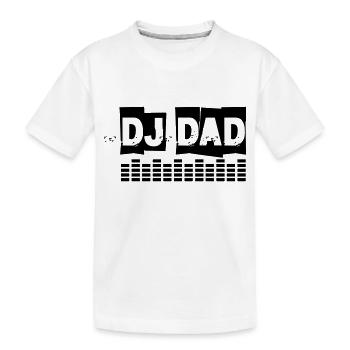 DJ DAD Turntable Equalizer - Kinder Premium Bio T-Shirt - Weiß - Vorne