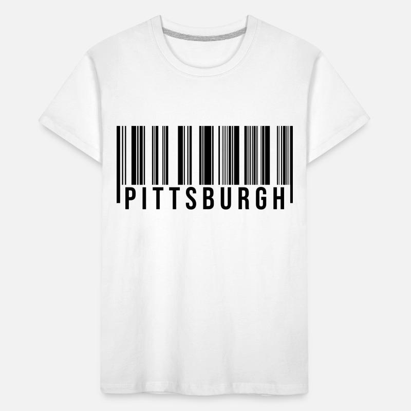 Code-barres Pittsburgh T-shirt bio Premium Enfant
