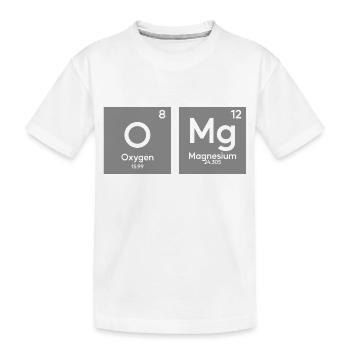 OMG-Periodensystem in der Chemie - Kinder Premium Bio T-Shirt - Weiß - Vorne