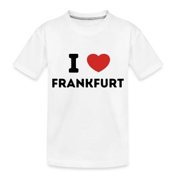 I Love with Heart Frankfurt - Kids' Premium Organic T-Shirt - white - Front