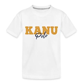 Kanupolo Kanu Polo Slogan - Kinder Premium Bio T-Shirt - Weiß - Vorne
