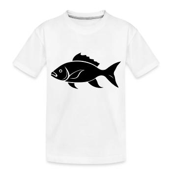 Poisson petite carpe - T-shirt bio Premium Enfant - blanc - Devant