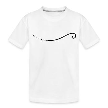 Ligne de gribouillis - T-shirt bio Premium Enfant - blanc - Devant