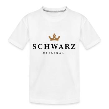 Schwarz - Kinder Premium Bio T-Shirt - Weiß - Vorne