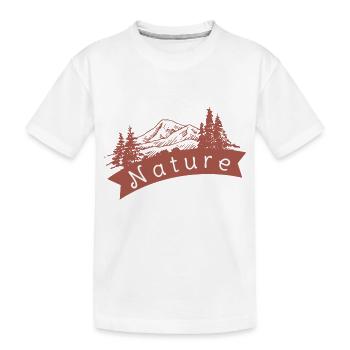 Nature - T-shirt bio Premium Enfant - blanc - Devant