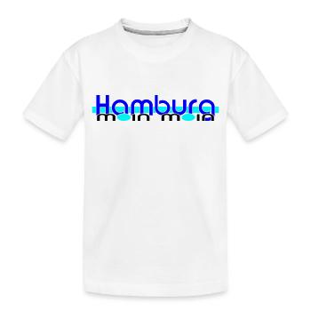 Hamburg Moin Moin blueblue - Kinder Premium Bio T-Shirt - Weiß - Vorne
