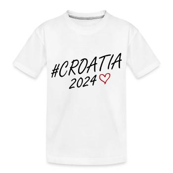 Croatie 2024 Heart Trip - T-shirt bio Premium Enfant - blanc - Devant