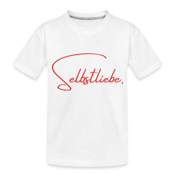 Selbstliebe - Kinder Premium Bio T-Shirt - Weiß - Vorne