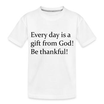 Dictons de motivation - T-shirt bio Premium Enfant - blanc - Devant