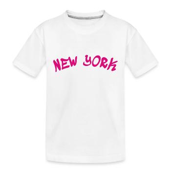 New York - NY - NYC - Manhattan - Brooklyn - USA - Kinder Premium Bio T-Shirt - Weiß - Vorne