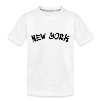 New York - NY - NYC - Manhattan - Brooklyn - Etats-Unis - T-shirt bio Premium Enfant - blanc - Devant