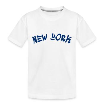 New York - NY - NYC - Manhattan - Brooklyn - Etats-Unis - T-shirt bio Premium Enfant - blanc - Devant