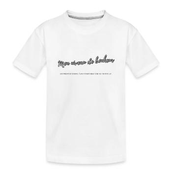 Niveau de bonheur - T-shirt bio Premium Enfant - blanc - Devant