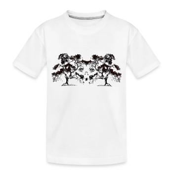 Tree, Trees, Botany, Flora, Forest, Nature - Kids' Premium Organic T-Shirt - white - Front