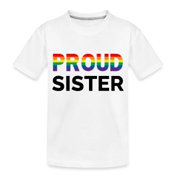 Sœur Gay Pride - T-shirt bio Premium Enfant - blanc - Devant