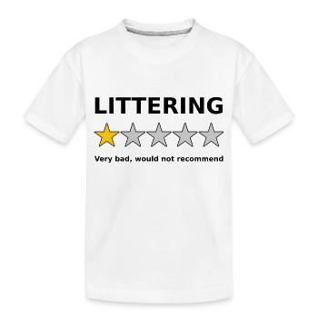 Examen anti-pollution 1 étoile - T-shirt bio Premium Enfant - blanc - Devant