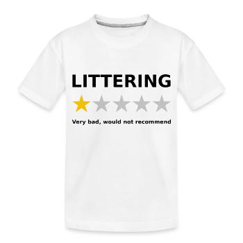 Examen anti-pollution 1 étoile - T-shirt bio Premium Enfant - blanc - Devant