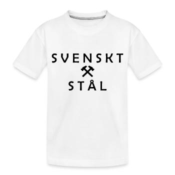 Swedish steel - Kids' Premium Organic T-Shirt - white - Front