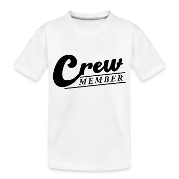 membre d’équipage - T-shirt bio Premium Enfant - blanc - Devant