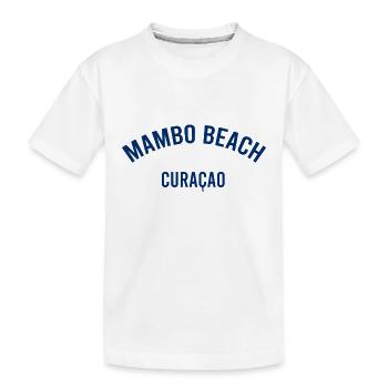 Mambo Beach - Curaçao - Caraïbes néerlandaises - Karibik - T-shirt bio Premium Enfant - blanc - Devant