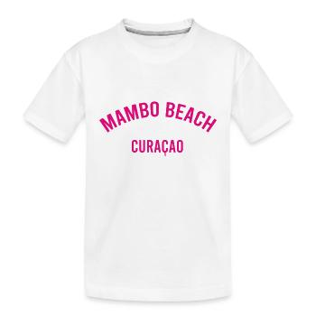Mambo Beach - Curacao - Dutch Caribbean - Karibik - Kids' Premium Organic T-Shirt - white - Front