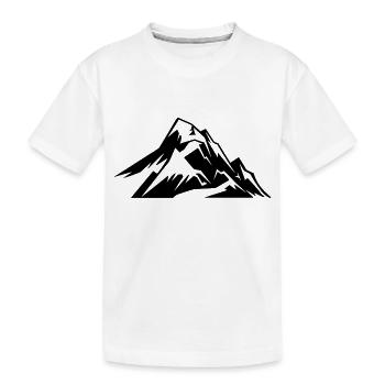 Montagne - T-shirt bio Premium Enfant - blanc - Devant