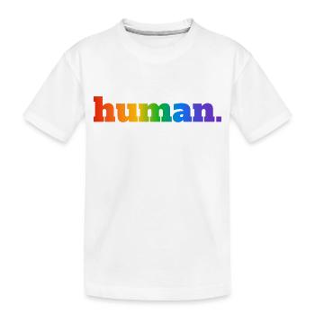 Menschlicher Regenbogen - Kinder Premium Bio T-Shirt - Weiß - Vorne