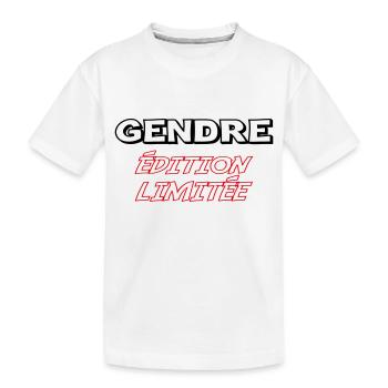 GENDRE édition limitée - T-shirt bio Premium Enfant - blanc - Devant