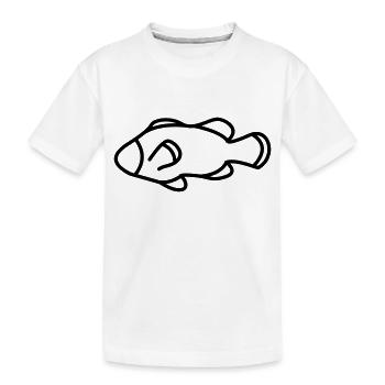 Poisson - T-shirt bio Premium Enfant - blanc - Devant