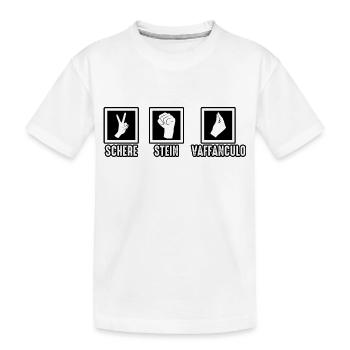 Italien Italiener Vaffanculo - Kinder Premium Bio T-Shirt - Weiß - Vorne