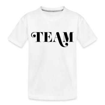 Team - Kinder Premium Bio T-Shirt - Weiß - Vorne