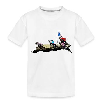 BMX (BMX) - Kinder Premium Bio T-Shirt - Weiß - Vorne