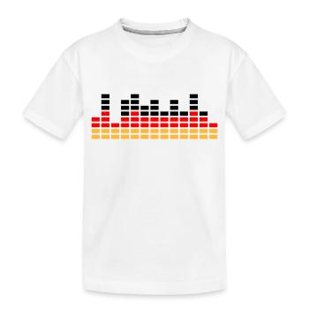 Allemagne drapeau DJ musique barre de son fête - T-shirt bio Premium Enfant - blanc - Devant