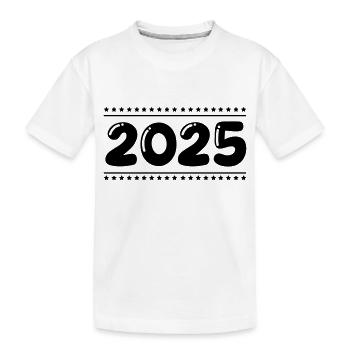 2025 - Kinder Premium Bio T-Shirt - Weiß - Vorne