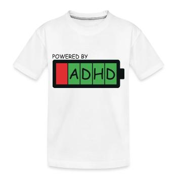ADHS - Kinder Premium Bio T-Shirt - Weiß - Vorne