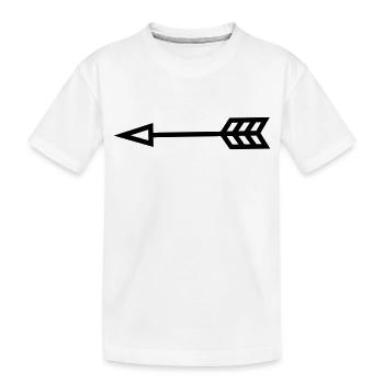 Arrow - Kids' Premium Organic T-Shirt - white - Front