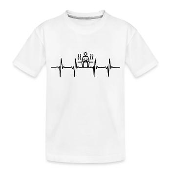 Sauna Wellness Spa - Kids' Premium Organic T-Shirt - white - Front