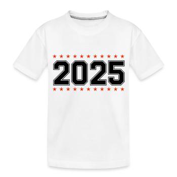 2025 - Kinder Premium Bio T-Shirt - Weiß - Vorne