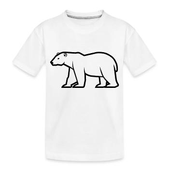 Ours polaire - T-shirt bio Premium Enfant - blanc - Devant