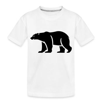 Ours polaire - T-shirt bio Premium Enfant - blanc - Devant