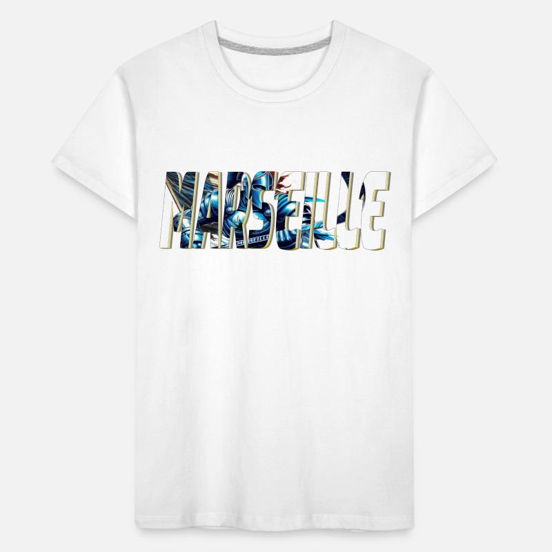 Marseille stylized comic book design Kids' Premium Organic T-Shirt