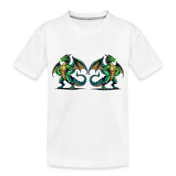 Kite - Kids' Premium Organic T-Shirt - white - Front