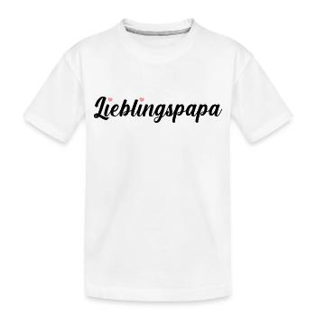 Vater Bester Papa - Kinder Premium Bio T-Shirt - Weiß - Vorne