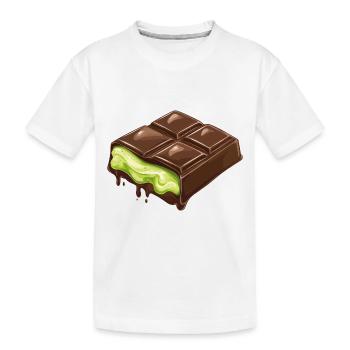 Dubaï Chocolat Pistaches Pistache Crème Chocolat - T-shirt bio Premium Enfant - blanc - Devant