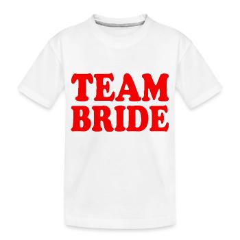 Équipe de la mariée - T-shirt bio Premium Enfant - blanc - Devant