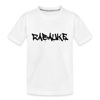 Rabauke - ungehobelter Mensch - ungezogenes Kind - Kinder Premium Bio T-Shirt - Weiß - Vorne